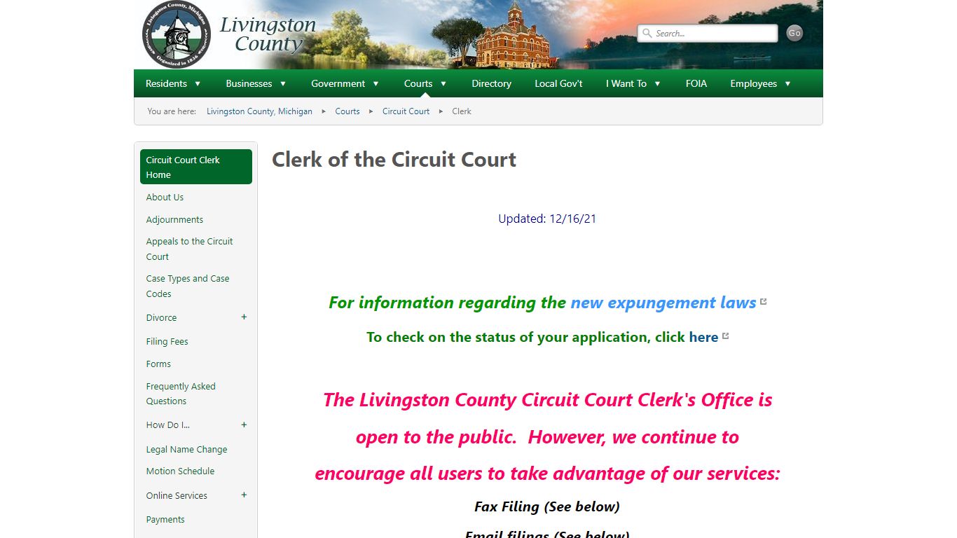 Clerk of the Circuit Court